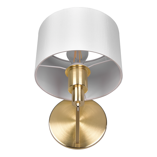 Wandleuchte Cassio - Webstoff / Stahl - 1-flammig - Gold