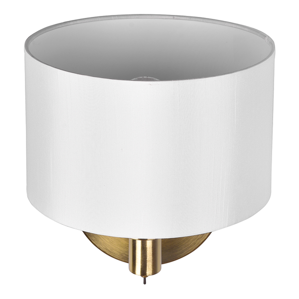 Wandleuchte Cassio - Webstoff / Stahl - 1-flammig - Gold