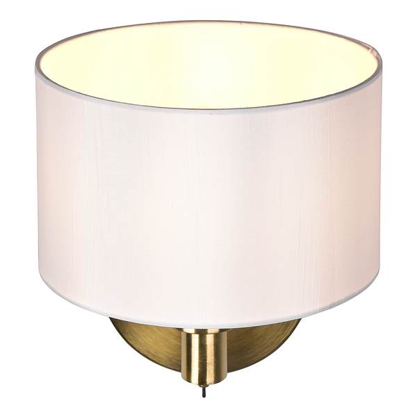 Wandleuchte Cassio - Webstoff / Stahl - 1-flammig - Gold