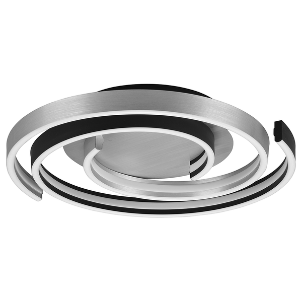 LED-Deckenleuchte Caya - Kunststoff / Stahl - 1-flammig - Silber