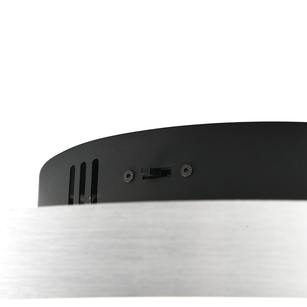 LED-Deckenleuchte Caya - Kunststoff / Stahl - 1-flammig - Silber