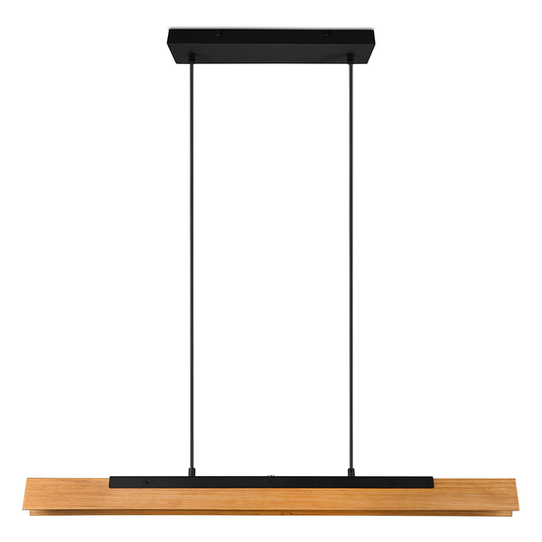 LED-Pendelleuchte Kerala - Kiefer massiv / Stahl - 1-flammig
