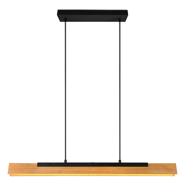 LED-Pendelleuchte Kerala - Kiefer massiv / Stahl - 1-flammig