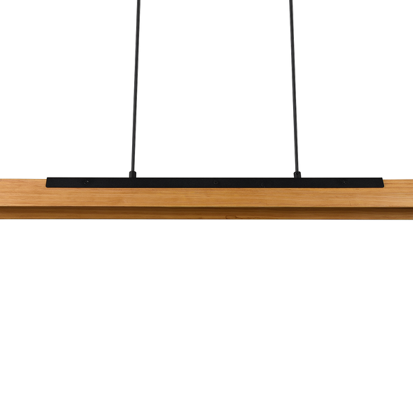 LED-Pendelleuchte Kerala - Kiefer massiv / Stahl - 1-flammig