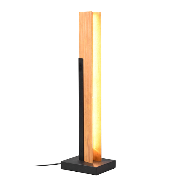 LED-Tischleuchte Kerala - Kiefer massiv / Stahl - 1-flammig