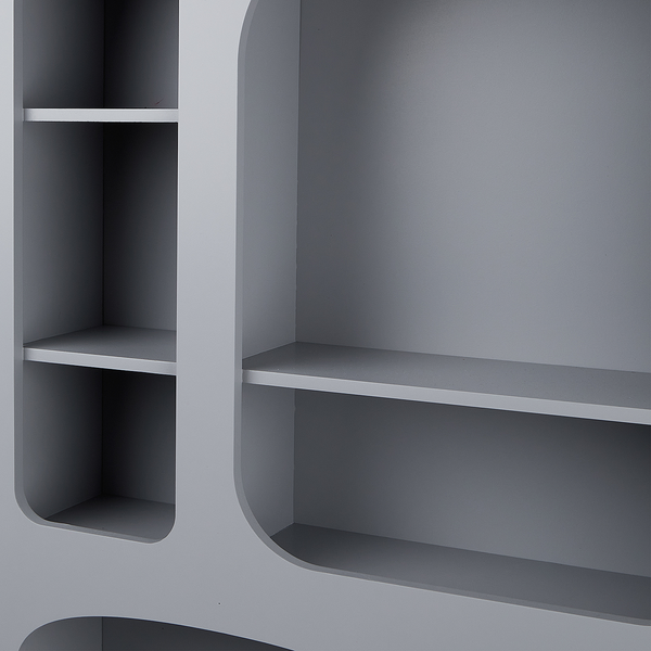 Wandregal ARTISTA - MDF - Grau