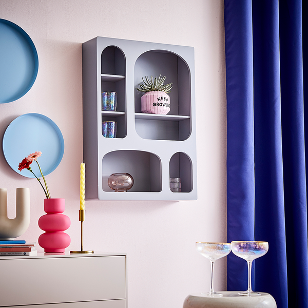 Wandregal ARTISTA - MDF - Grau