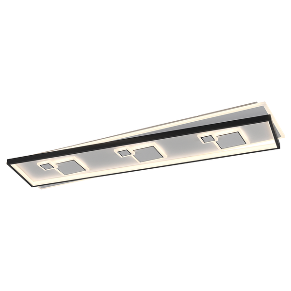 LED-Deckenleuchte Mailak Typ B - Aluminium / Eisen - 2-flammig