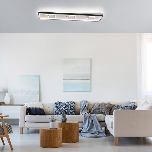 LED-Deckenleuchte Mailak Typ B - Aluminium / Eisen - 2-flammig