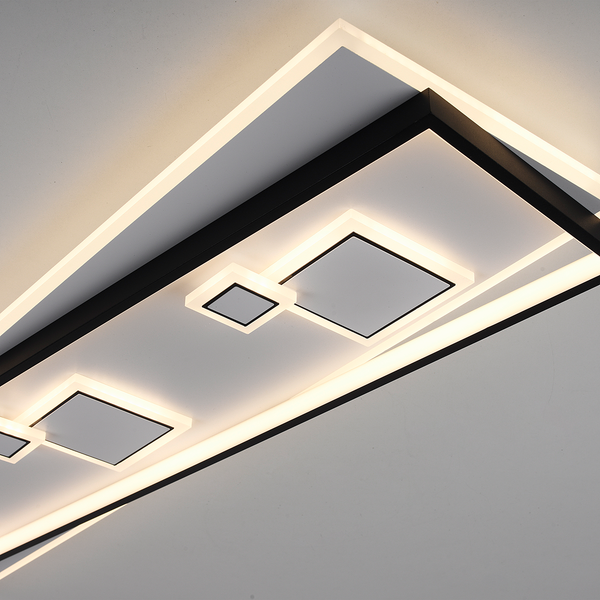 LED-Deckenleuchte Mailak Typ B - Aluminium / Eisen - 2-flammig