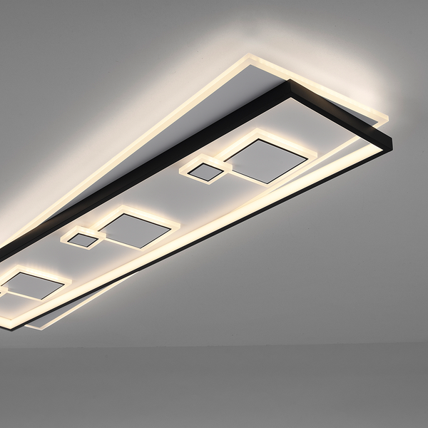 LED-Deckenleuchte Mailak Typ B - Aluminium / Eisen - 2-flammig