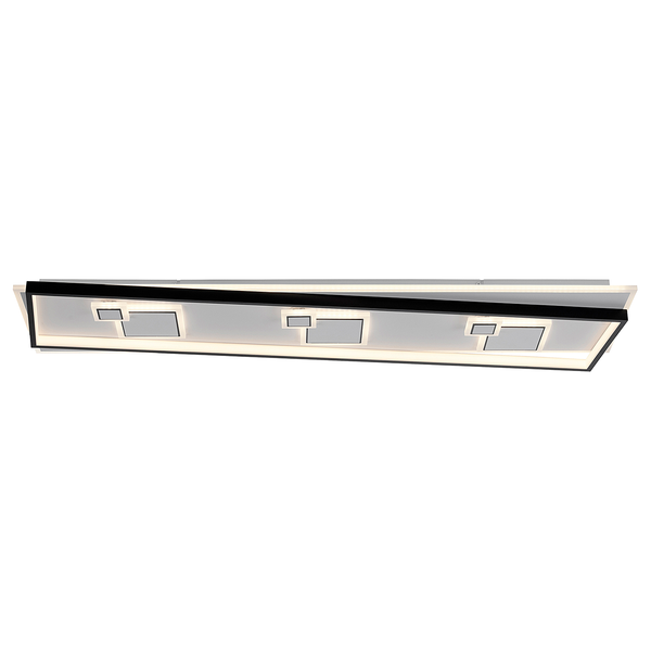 LED-Deckenleuchte Mailak Typ B - Aluminium / Eisen - 2-flammig