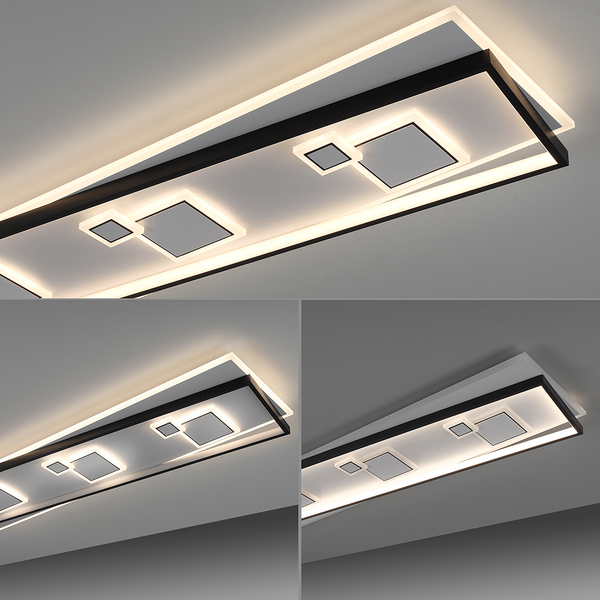 LED-Deckenleuchte Mailak Typ B - Aluminium / Eisen - 2-flammig