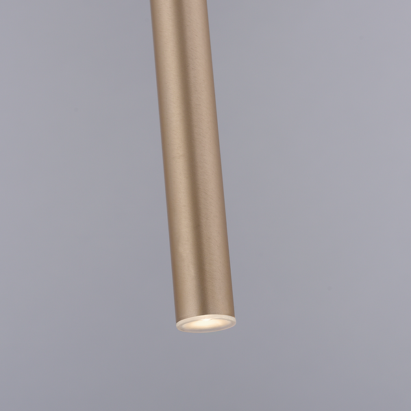 LED-Pendelleuchte Flute Typ A - Aluminium / Eisen - 1-flammig - Messing