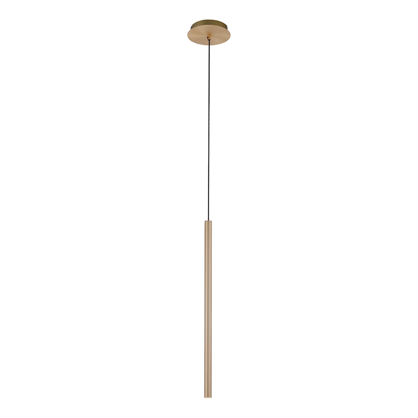 LED-Pendelleuchte Flute Typ A - Aluminium / Eisen - 1-flammig - Messing
