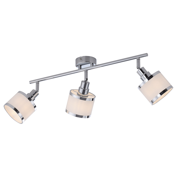 Deckenleuchte Accor - Polyester PVC / Eisen - 3-flammig - Flammenanzahl: 3