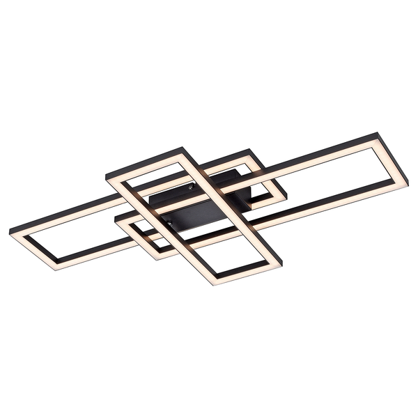 LED-Deckenleuchte Iven - Eisen / Aluminium - 1-flammig