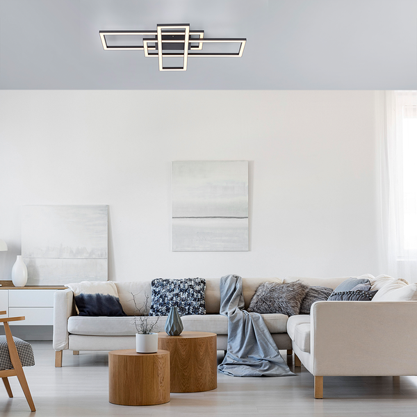 LED-Deckenleuchte Iven - Eisen / Aluminium - 1-flammig