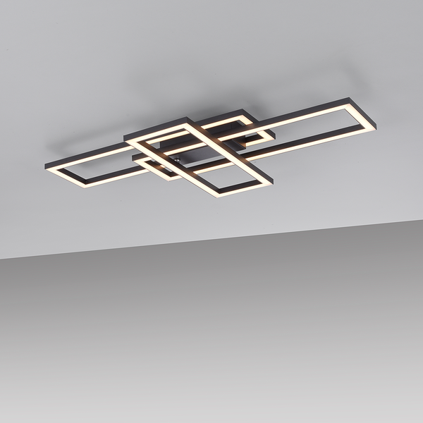 LED-Deckenleuchte Iven - Eisen / Aluminium - 1-flammig