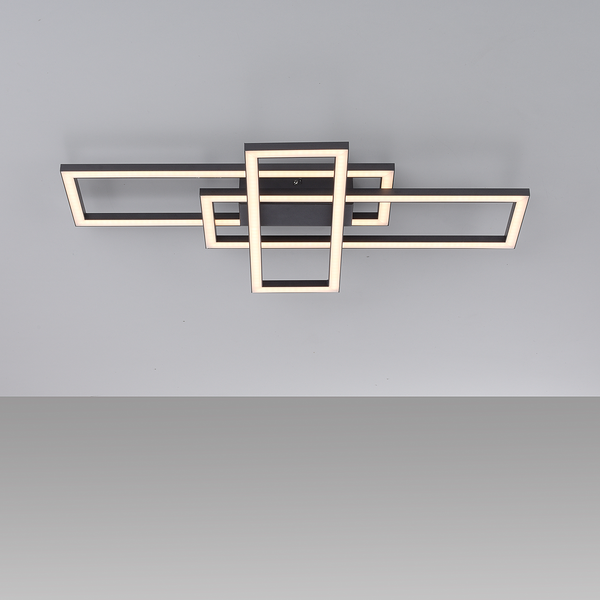 LED-Deckenleuchte Iven - Eisen / Aluminium - 1-flammig