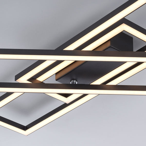 LED-Deckenleuchte Iven - Eisen / Aluminium - 1-flammig
