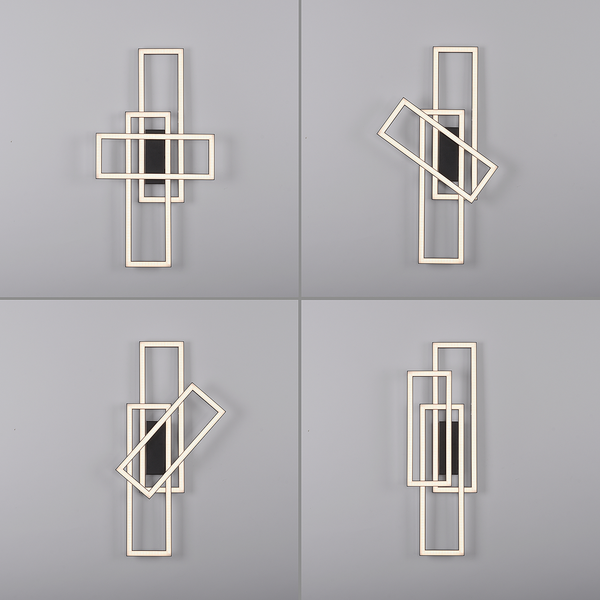 LED-Deckenleuchte Iven - Eisen / Aluminium - 1-flammig