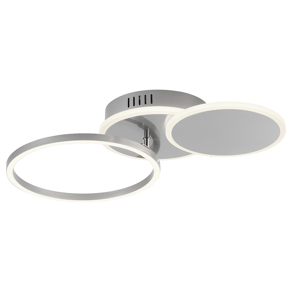LED-Deckenleuchte Sevent Typ A - Polyester PVC / Aluminium- 1-flammig - Silber