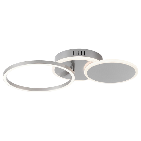 LED-Deckenleuchte Sevent Typ A - Polyester PVC / Aluminium- 1-flammig - Silber