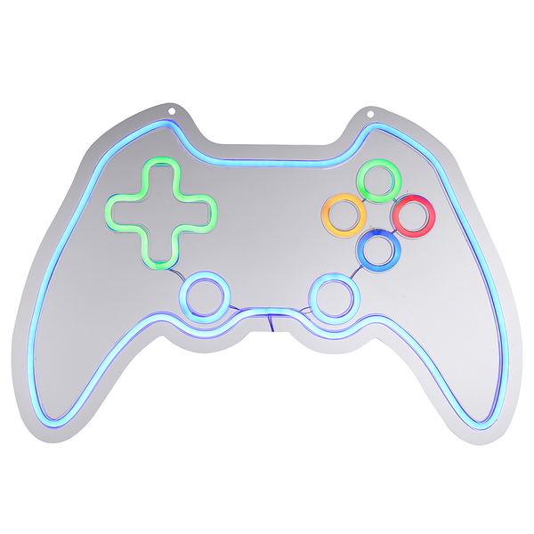 LED-Kinderzimmerleuchte Neon-Gamer - Polyester PVC - 1-flammig