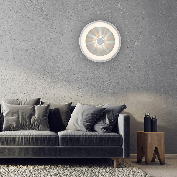 LED-Deckenleuchte Vertigo Typ B - Eisen - 1-flammig - Silber