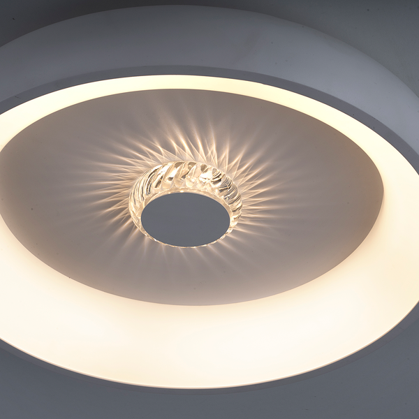 LED-Deckenleuchte Vertigo Typ B - Eisen - 1-flammig - Silber