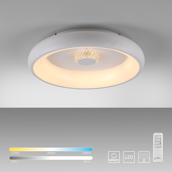 LED-Deckenleuchte Vertigo Typ B - Eisen - 1-flammig - Silber