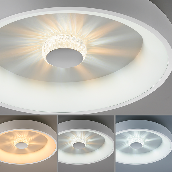 LED-Deckenleuchte Vertigo Typ B - Eisen - 1-flammig - Silber