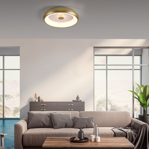 LED-Deckenleuchte Vertigo Typ B - Aluminium / Eisen - 1-flammig - Messing