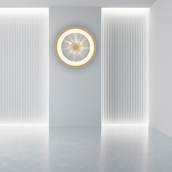 LED-Deckenleuchte Vertigo Typ B - Aluminium / Eisen - 1-flammig - Messing