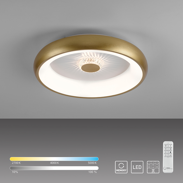 LED-Deckenleuchte Vertigo Typ B - Aluminium / Eisen - 1-flammig - Messing