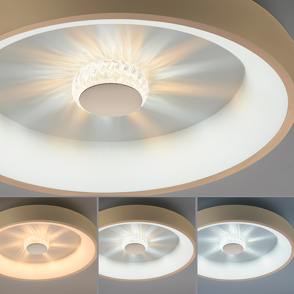 LED-Deckenleuchte Vertigo Typ B - Aluminium / Eisen - 1-flammig - Messing