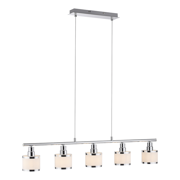 Pendelleuchte Accor - Polyester PVC / Eisen - 5-flammig