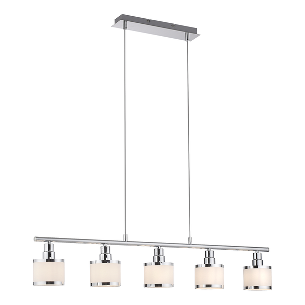 Pendelleuchte Accor - Polyester PVC / Eisen - 5-flammig