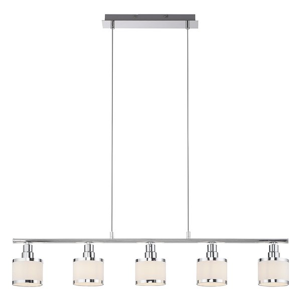 Pendelleuchte Accor - Polyester PVC / Eisen - 5-flammig