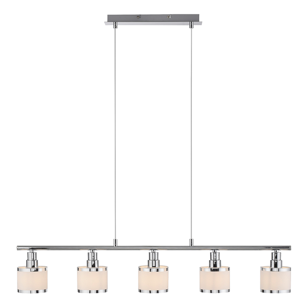 Pendelleuchte Accor - Polyester PVC / Eisen - 5-flammig