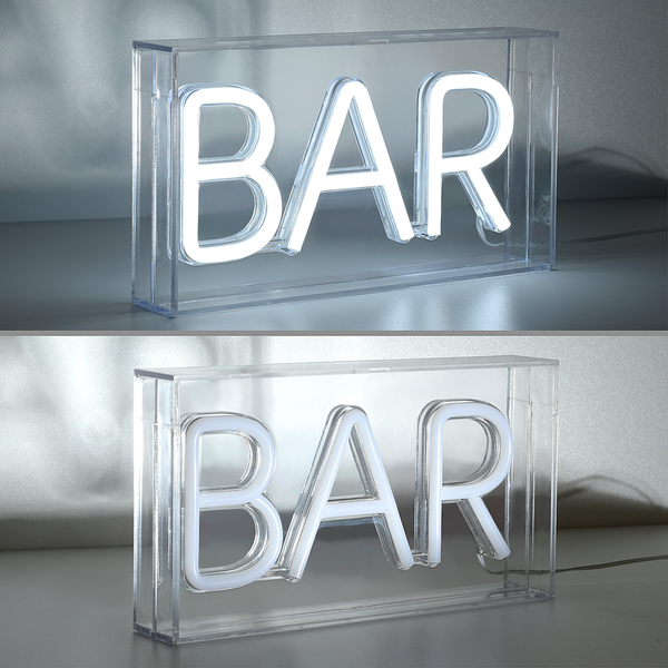 LED-Wandleuchte Neon-Bar - Polyester PVC - 1-flammig