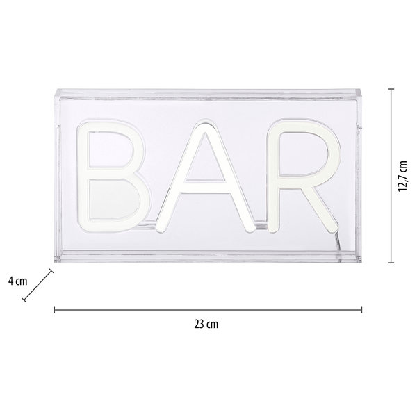 LED-Wandleuchte Neon-Bar - Polyester PVC - 1-flammig