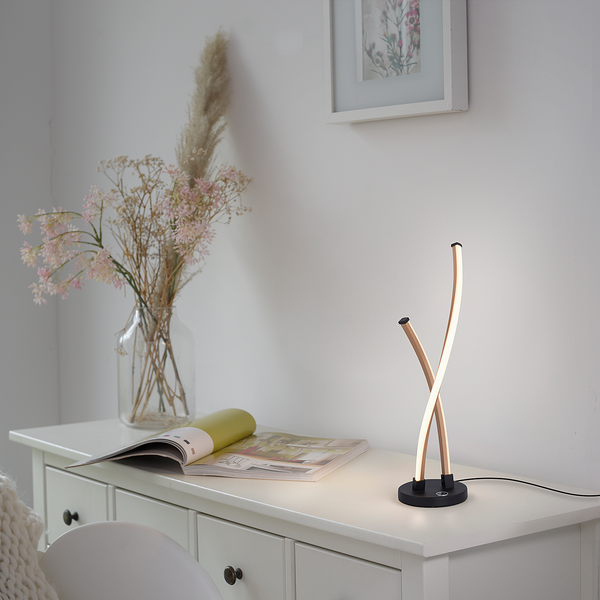LED-Tischleuchte Polina - Polycarbonat / Aluminium - 1-flammig