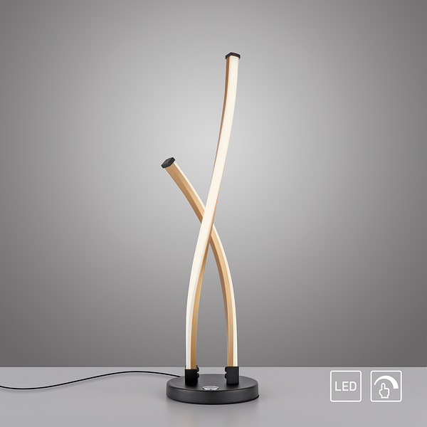 LED-Tischleuchte Polina - Polycarbonat / Aluminium - 1-flammig