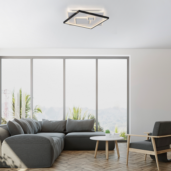 LED-Deckenleuchte Mailak Typ A - Aluminium / Eisen - 2-flammig
