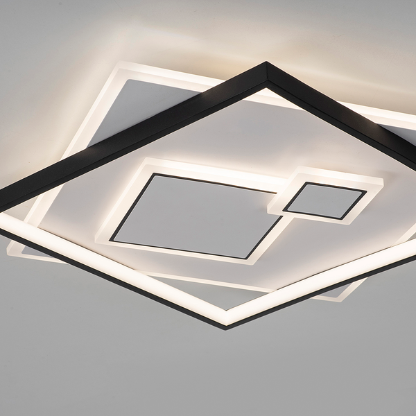 LED-Deckenleuchte Mailak Typ A - Aluminium / Eisen - 2-flammig