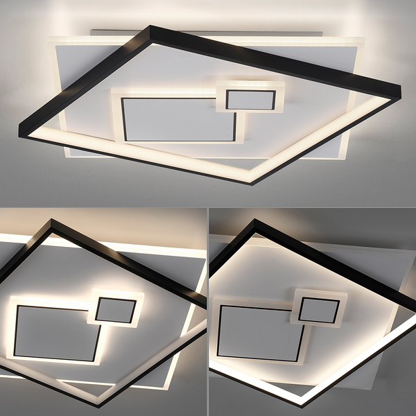 LED-Deckenleuchte Mailak Typ A - Aluminium / Eisen - 2-flammig