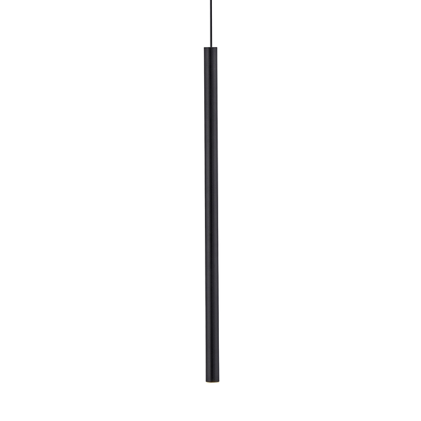 LED-Pendelleuchte Flute Typ A - Aluminium / Eisen - 1-flammig - Schwarz