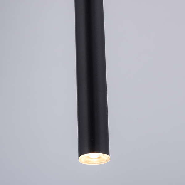 LED-Pendelleuchte Flute Typ A - Aluminium / Eisen - 1-flammig - Schwarz